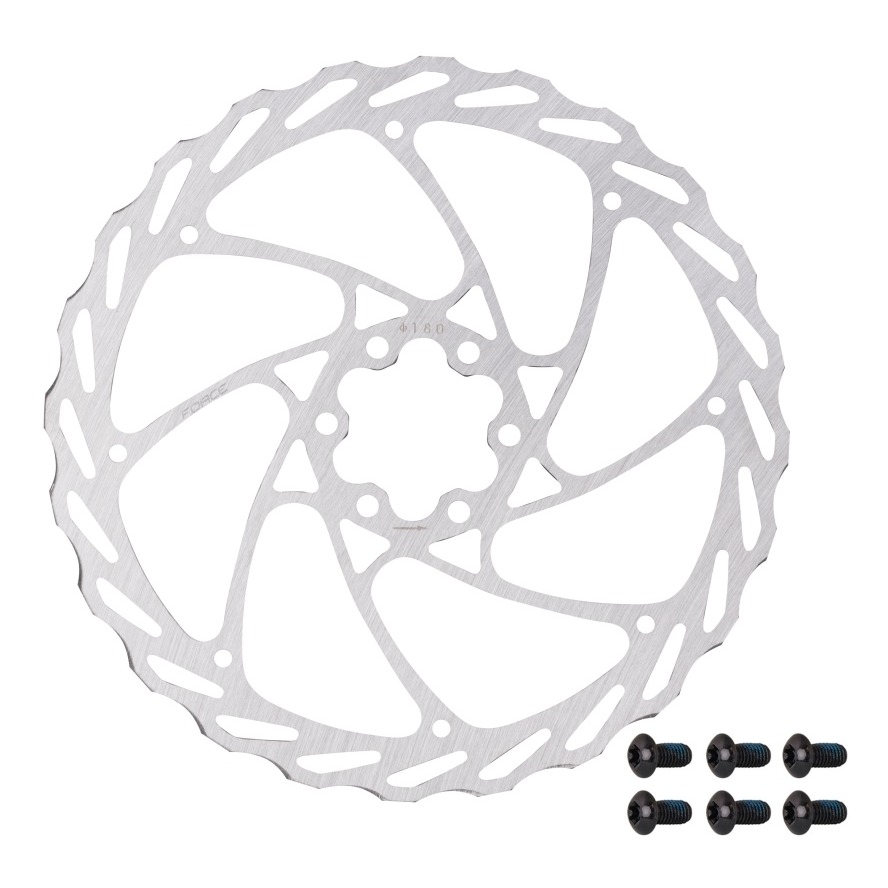 Rotor/Disc Frana Force-4 6 Gauri Argintiu 180Mm