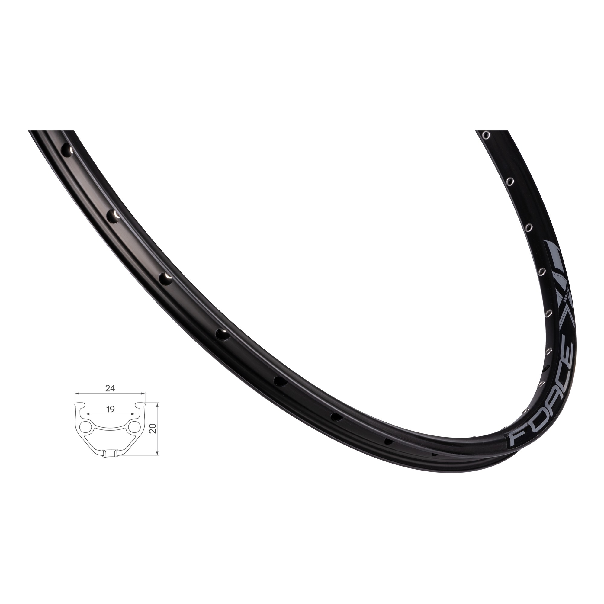 JANTA FORCE XC BASIC DISC 27INCH 584X19 NEAGRA 36H