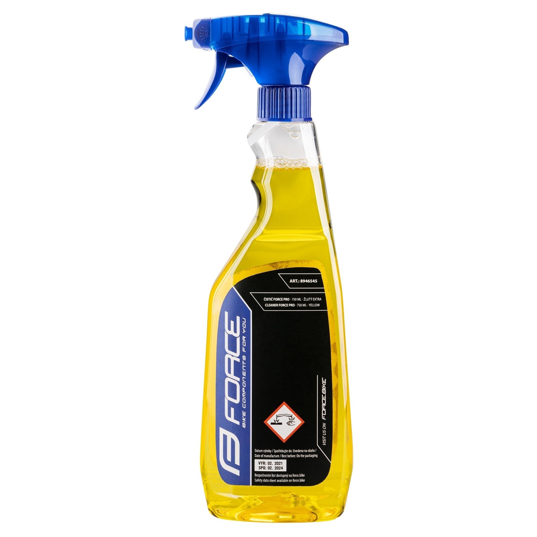 Solutie Curatare Force Pro Cu Pulverizator Galben 750Ml