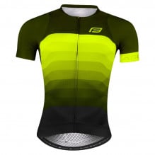 Tricou Force F Ascent Verde - Galben Fluo-M