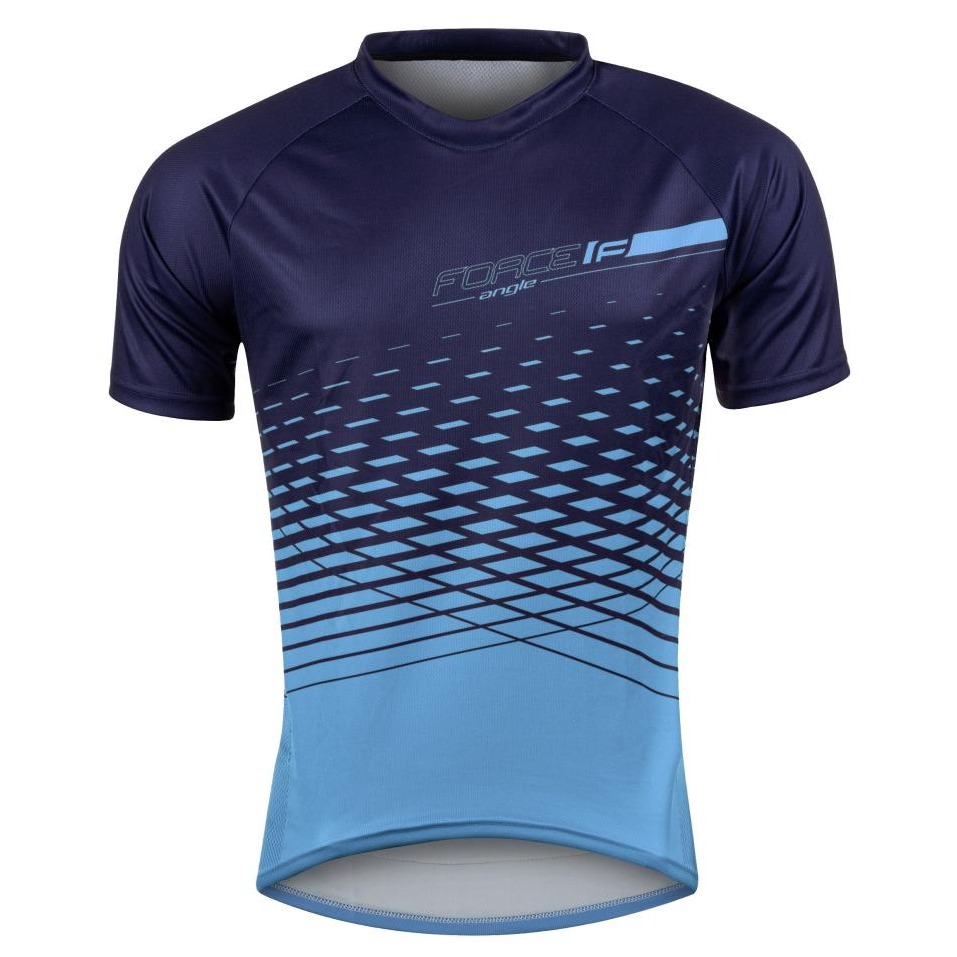 Tricou Cu Maneca Scurta Force Mtb Angle Albastru-XS