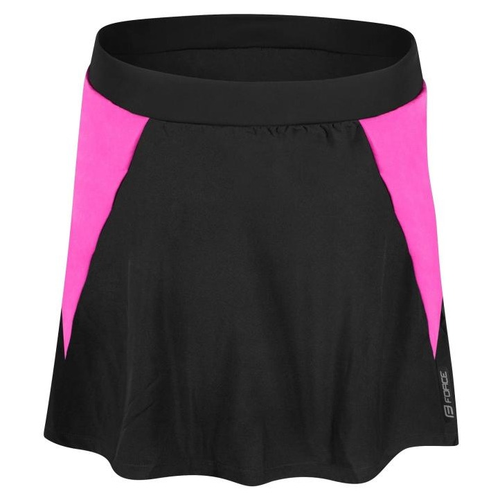 Fusta Cu Pantaloni Scurti Cu Bazon Force Daisy Negru/Roz M