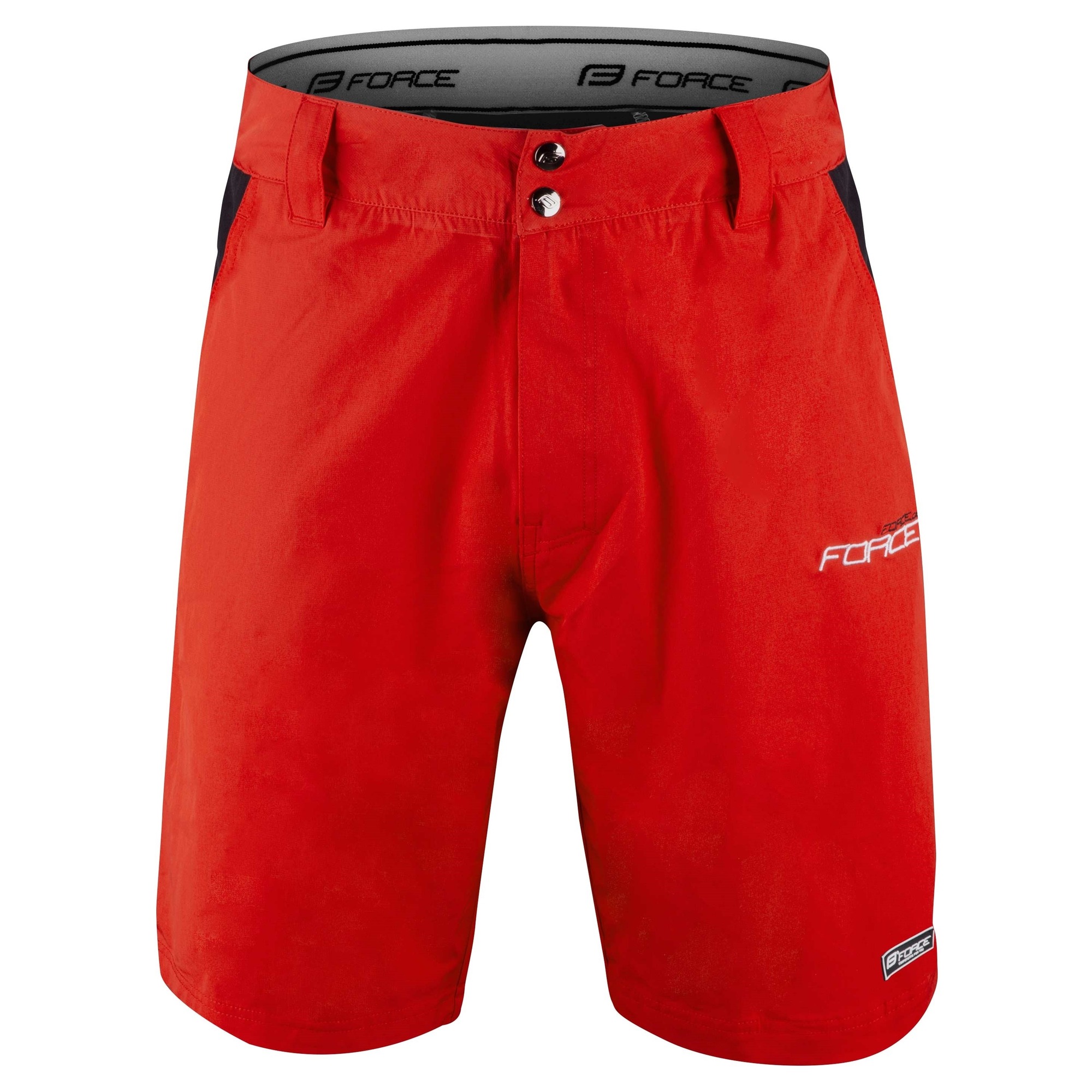 Pantaloni Force Blade Mtb Cu Sub-Pantaloni Cu Bazon Rosu-S