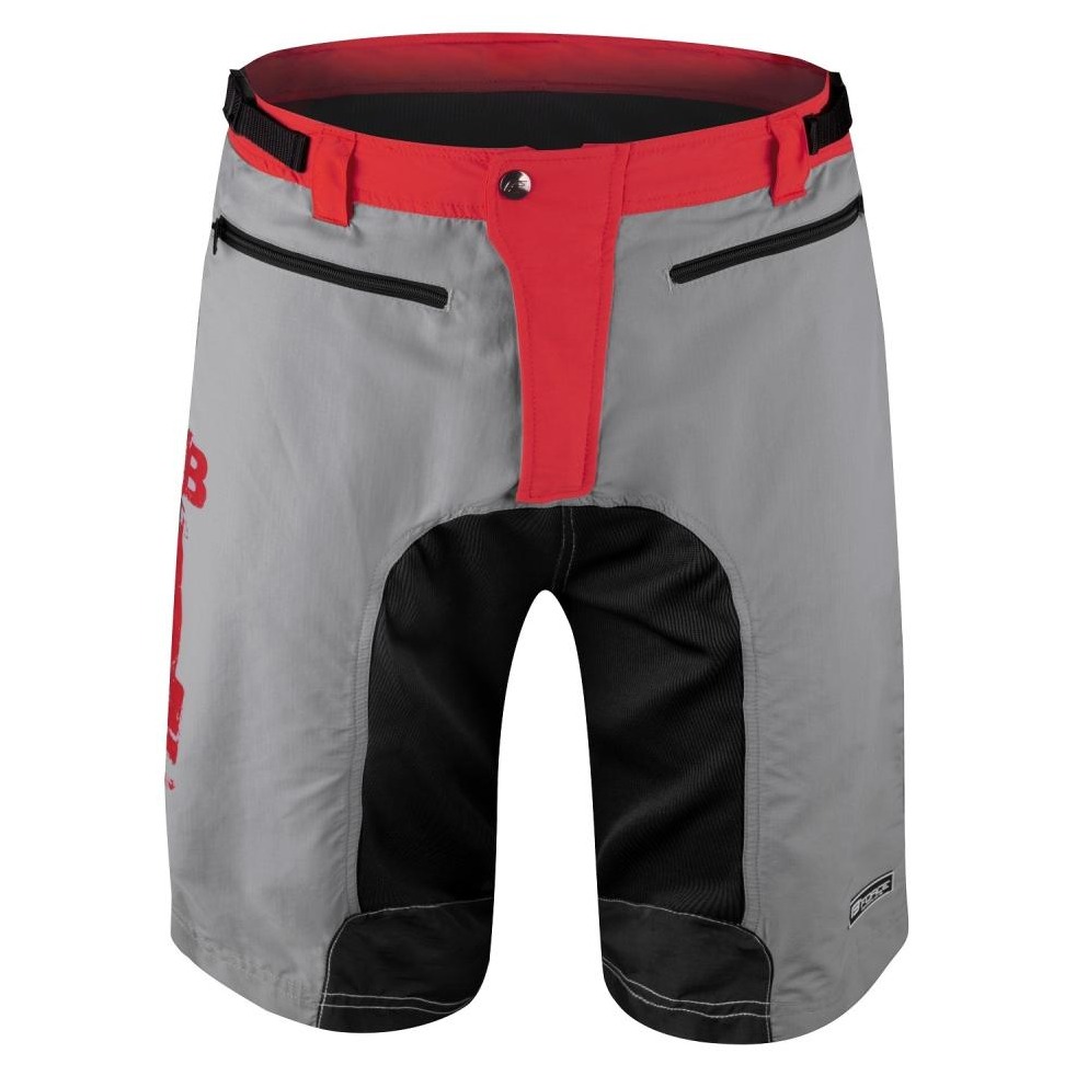 Pantaloni Force Mtb-11 Cu Sub-Pantaloni Cu Bazon Gri Xs