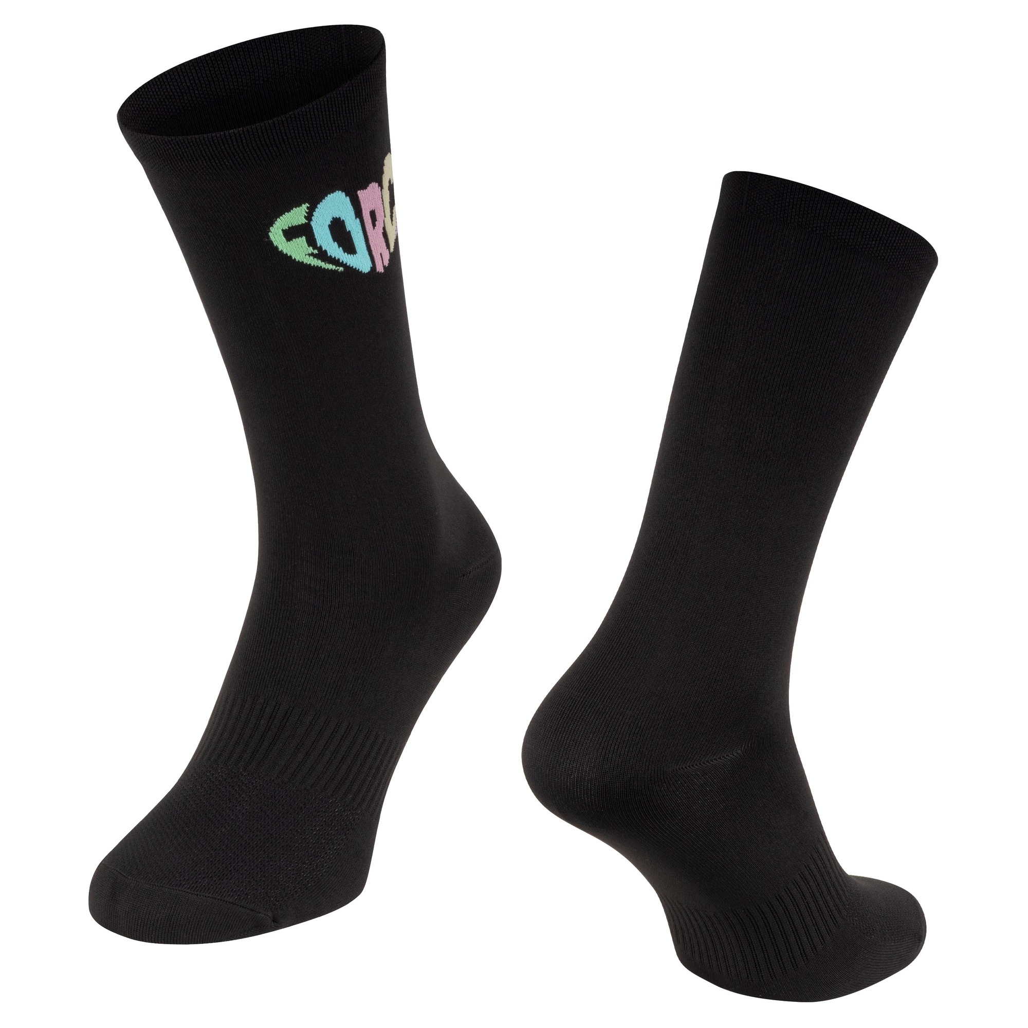 Sosete Force In Heart Lungi Negre-36-41