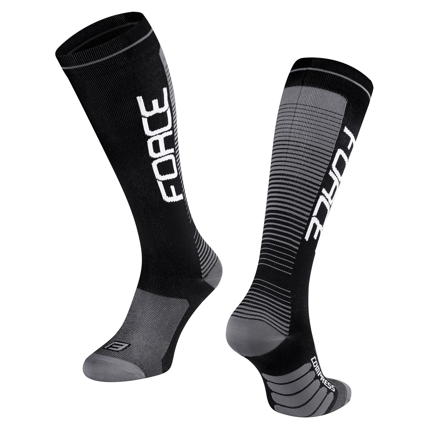 Sosete Force F Compress Negru/Gri-XXS/XS