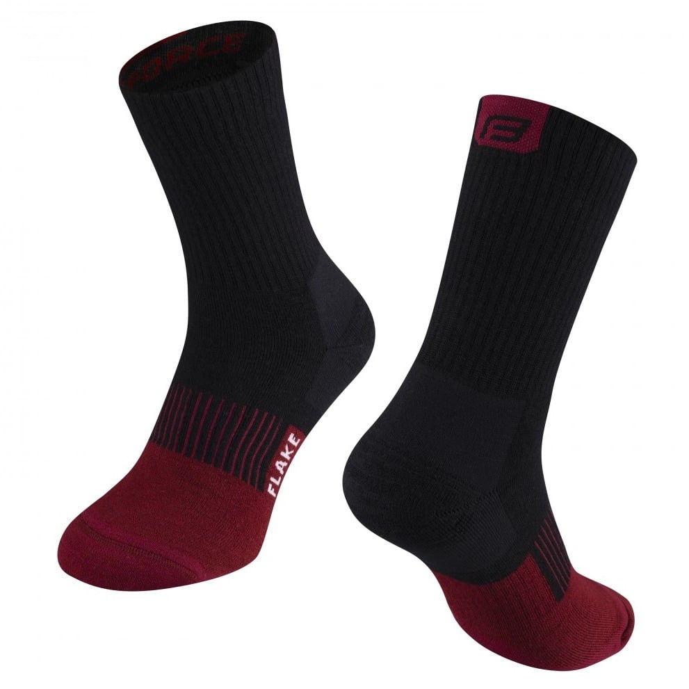 Sosete Force Flake Black-Bordo-36-41