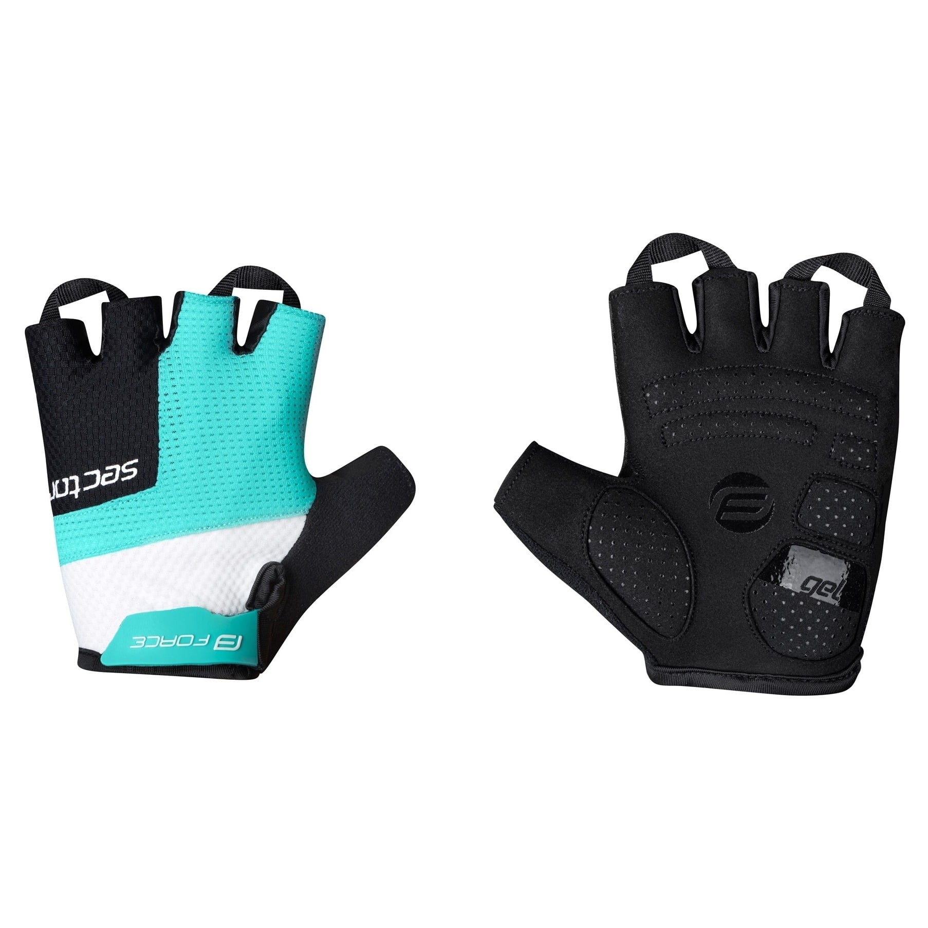 Manusi Force Sector Lady Gel Negru Turcoaz-L