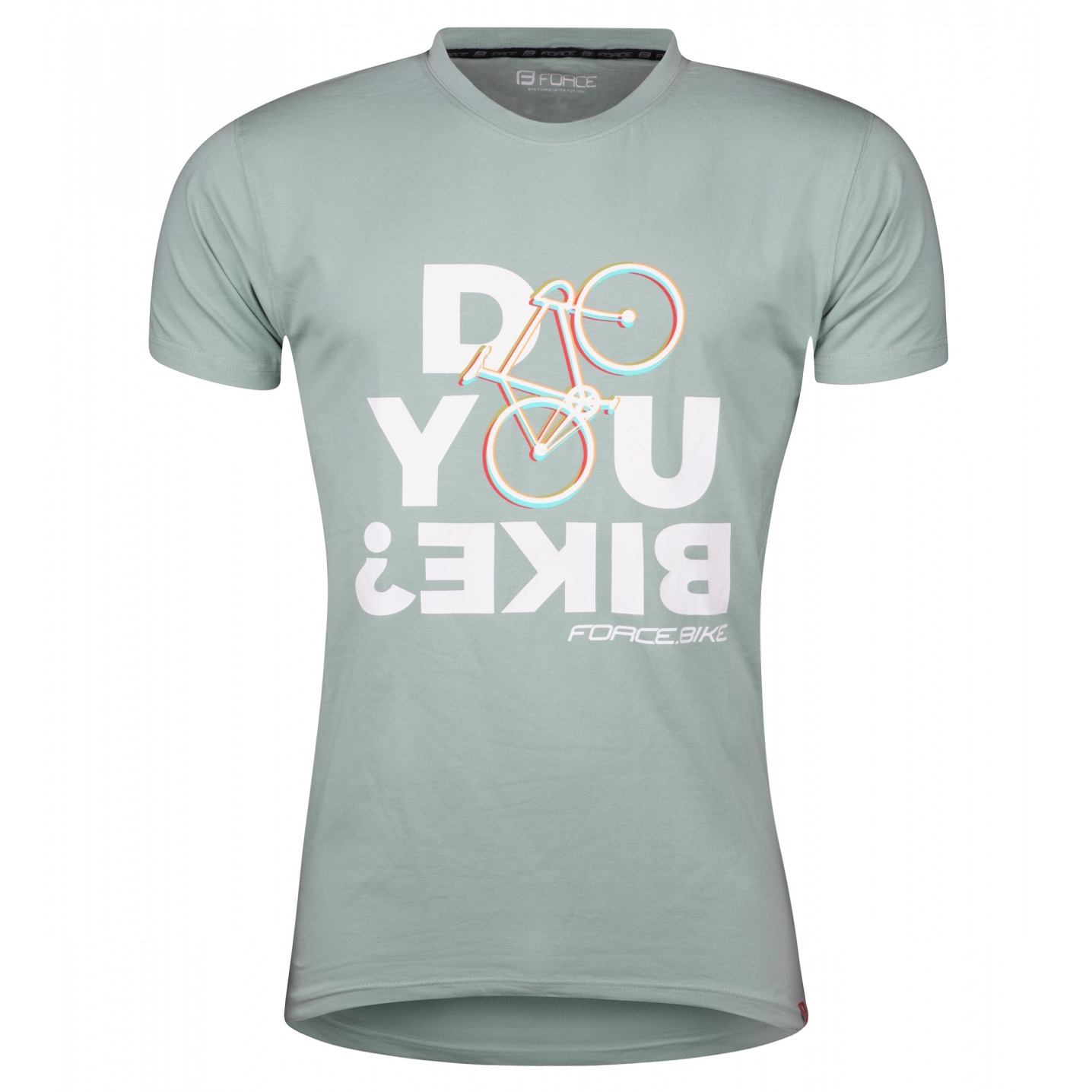 Tricou Ciclism Force Bike Gri Verde-XS