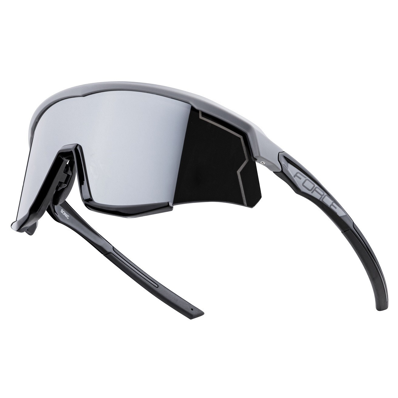 Ochelari Force Sonic Gri/Negru Lentila Neagra Oglinda