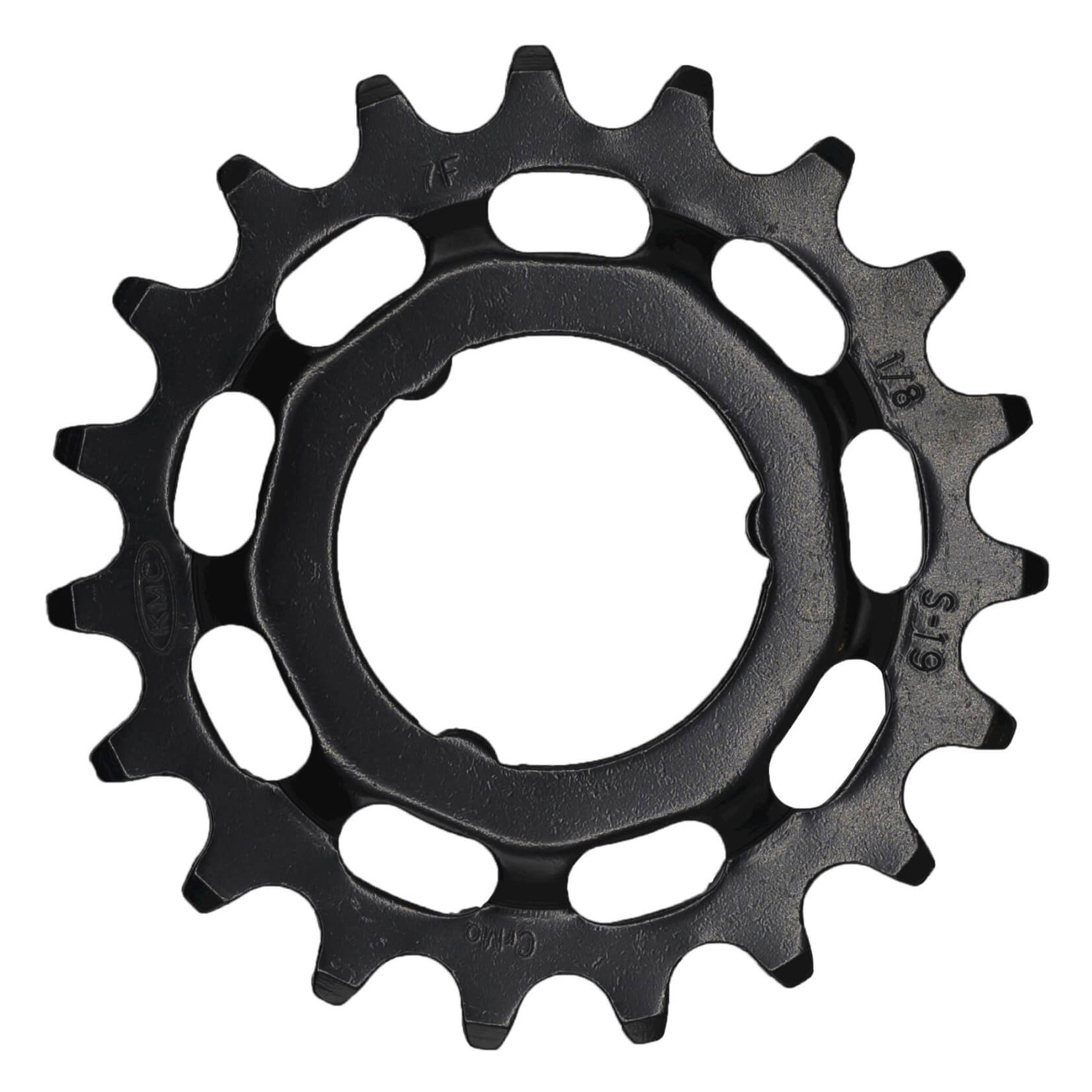 Placa/Pinion Kmc Pentru Shimano Cr-Mo Negru 1/8-17T