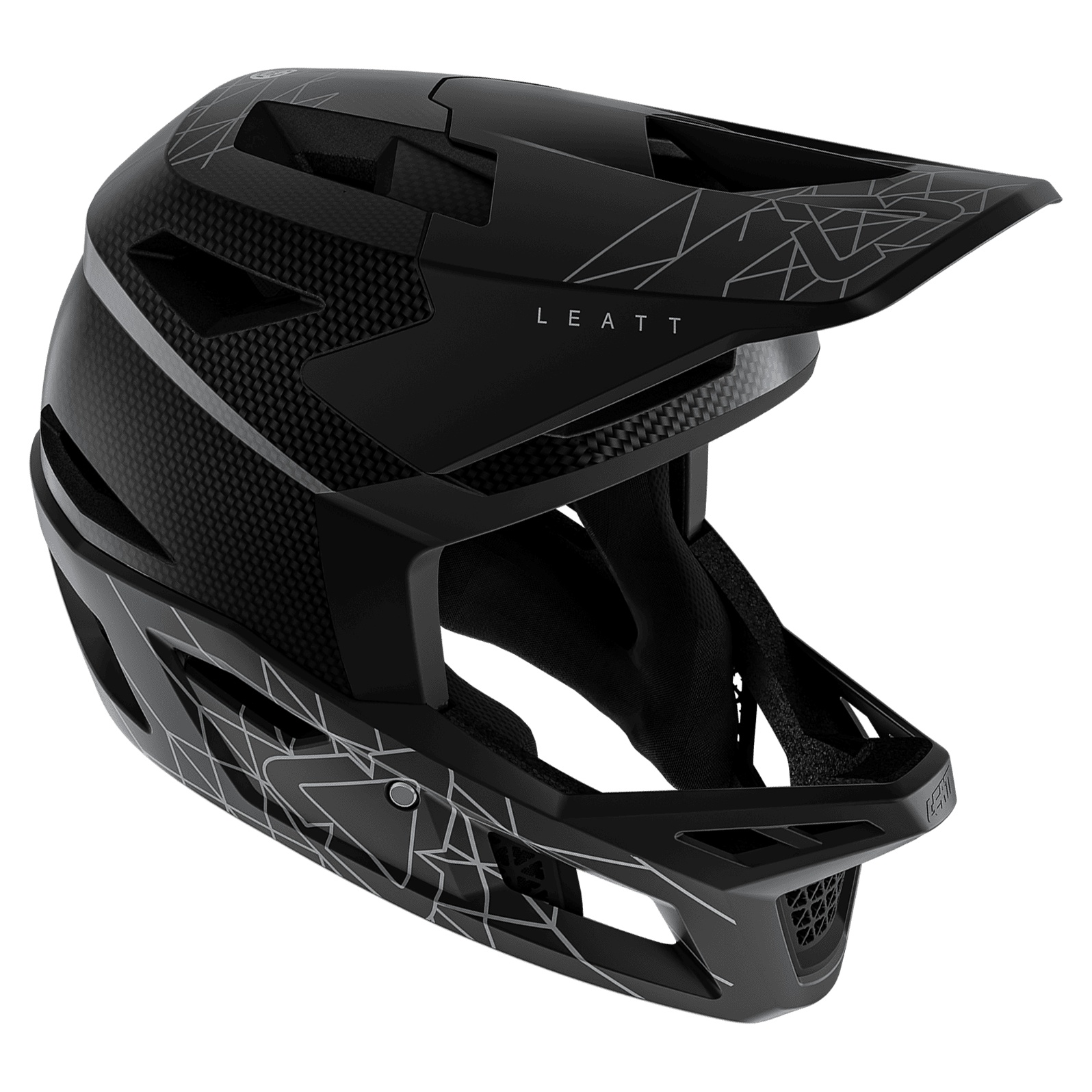 Casca Leatt Mtb Gravity 6.0 Carbon Stealth Black/Grey-57-58 cm