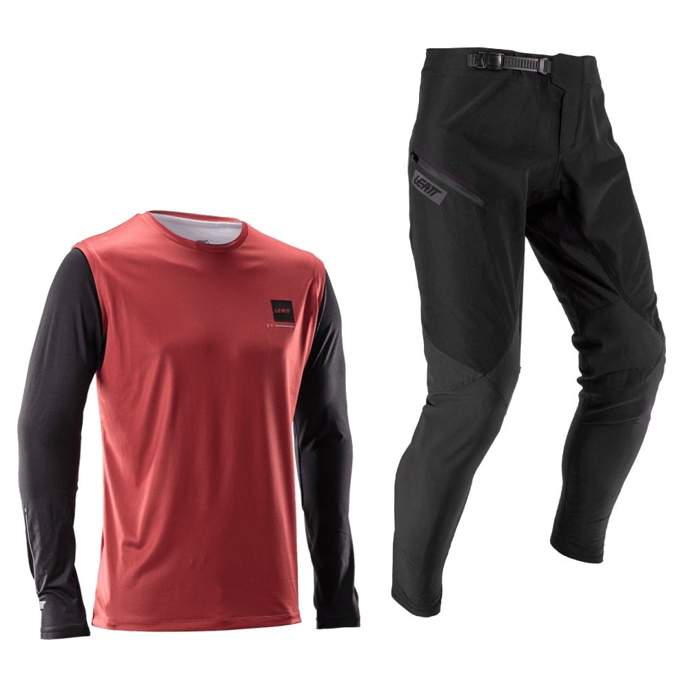 Bluza Si Pantaloni Leatt Ride Kit Mtb 1.0 Dusty Red-M
