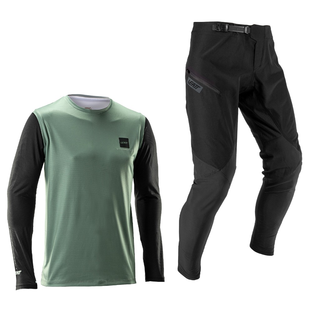 Bluza Si Pantaloni Leatt Ride Kit Mtb Gravity 1.0 Mist Green-M