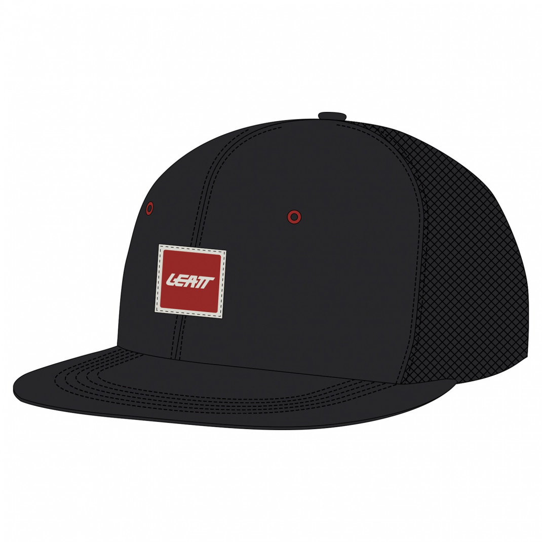 Sapca Leatt Trucker Tech Black S/Xl