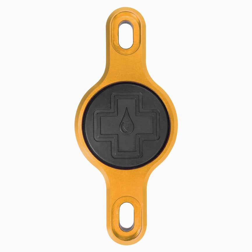 Suport Apple Airtag Pentru Cadru Muc-Off Secure Tag Holder V2-Auriu