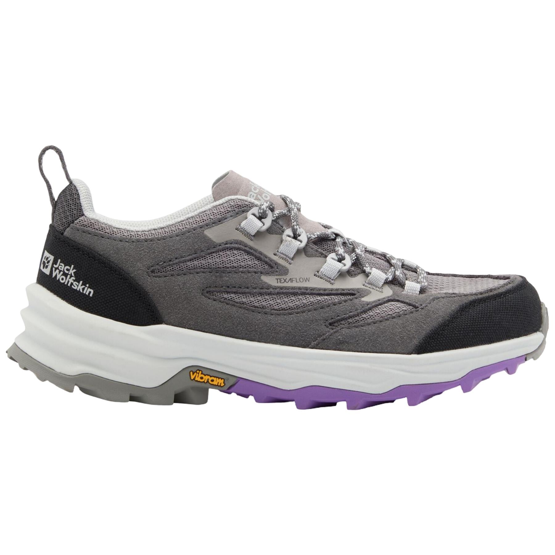Pantofi trekking dama Jack Wolfskin Cyrox Vent Low SS 2026-Gri/Negru-38
