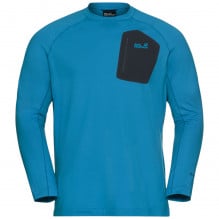 Bluza barbati Jack Wolfskin Prelight Trail Crew FW 2025-Albastru-S