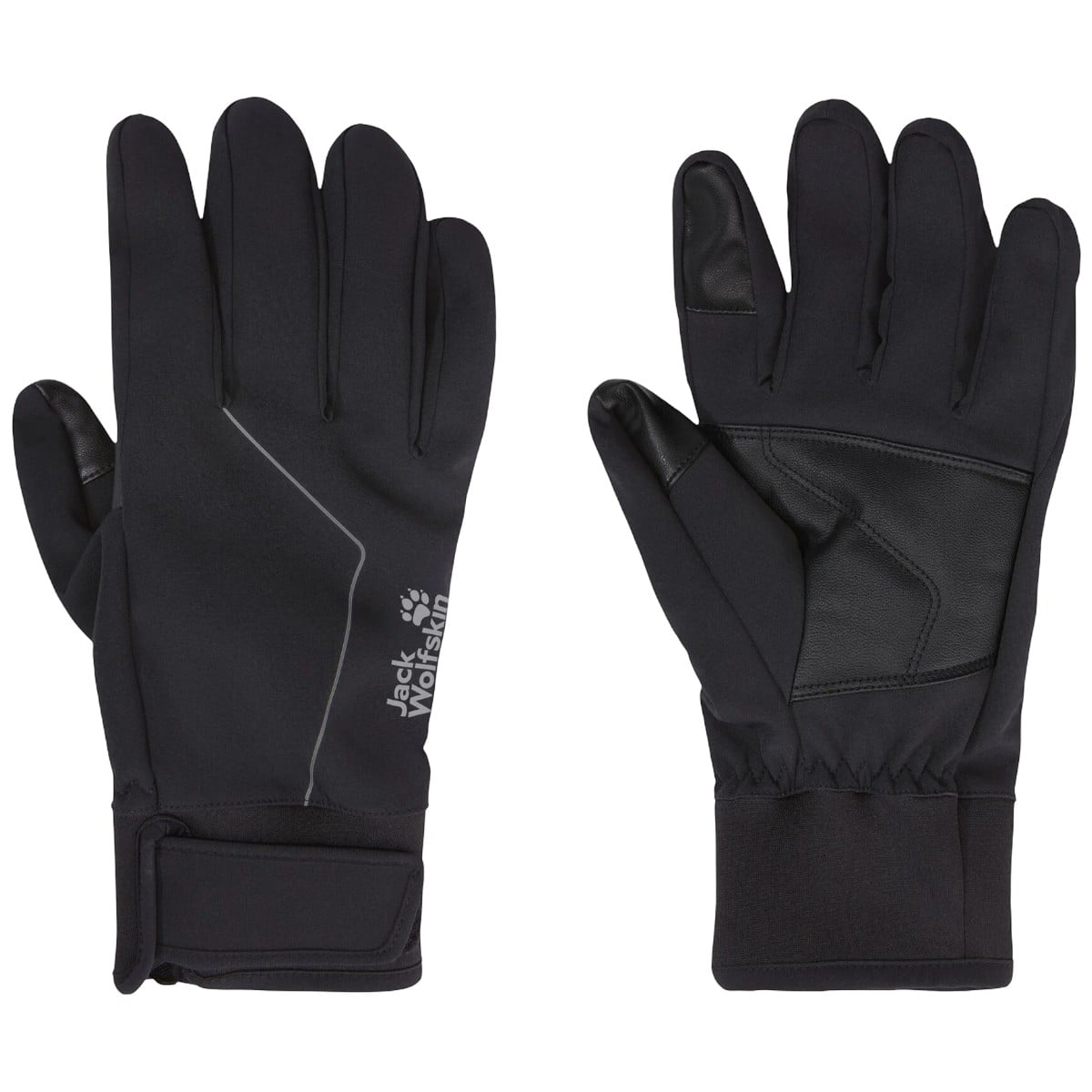 Manusi Jack Wolfskin Refl-Negru-M