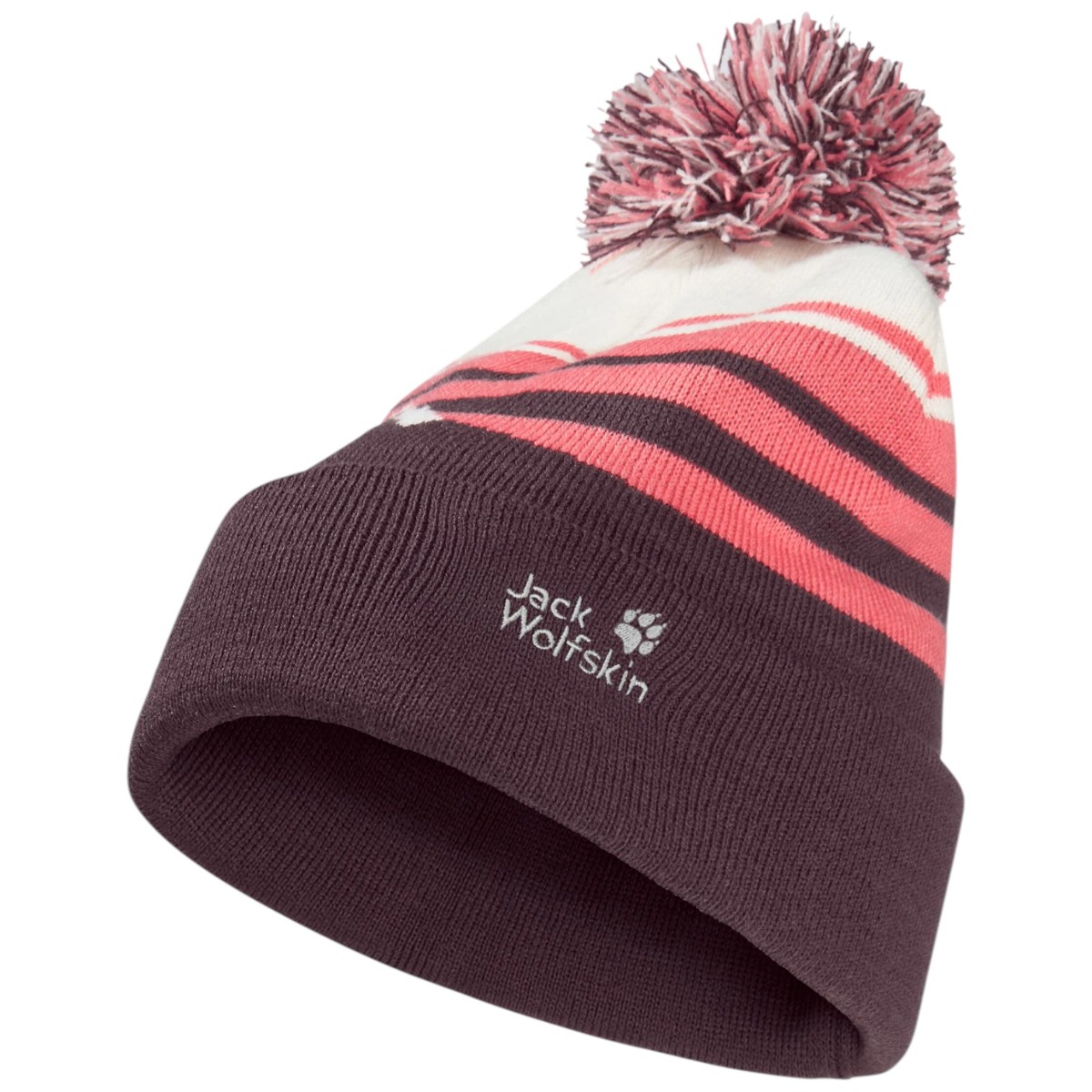 Caciula copii Jack Wolfskin Stripy Pompom FW 2025