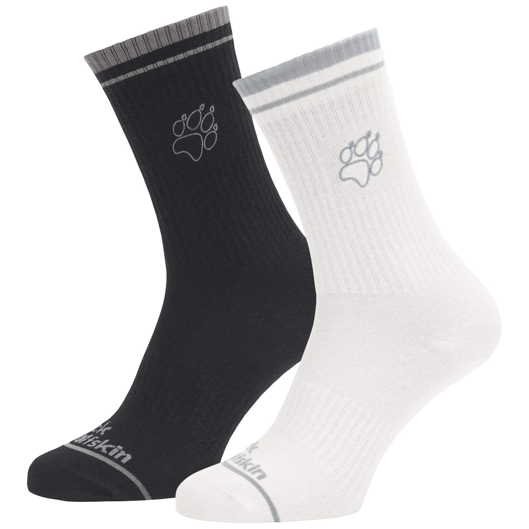 Sosete Jack Wolfskin Paw Sock Cl C SS 2026-Alb/Negru-38-40