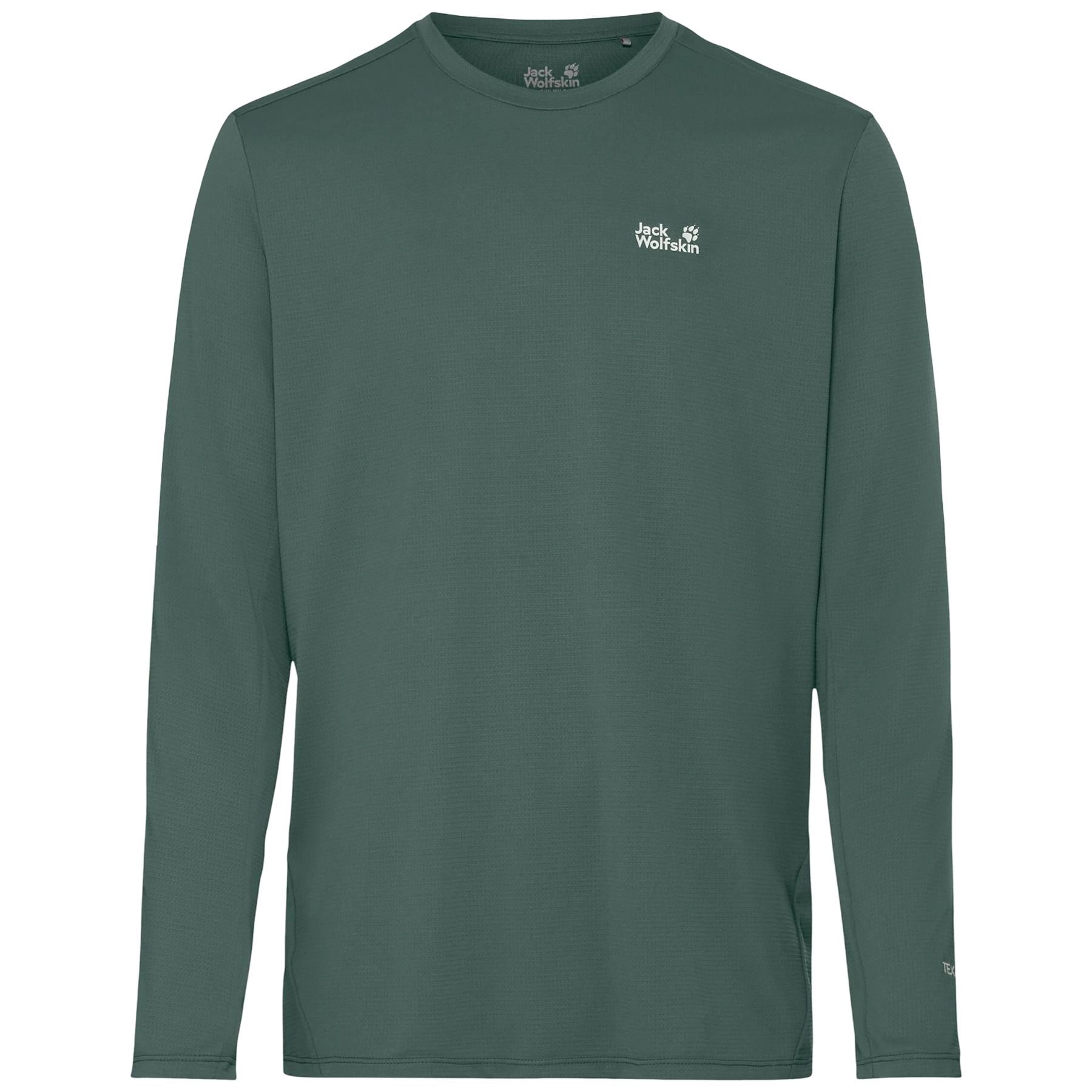 Bluza barbati Jack Wolfskin Prelight Suncool SS 2026-Verde Inchis-S