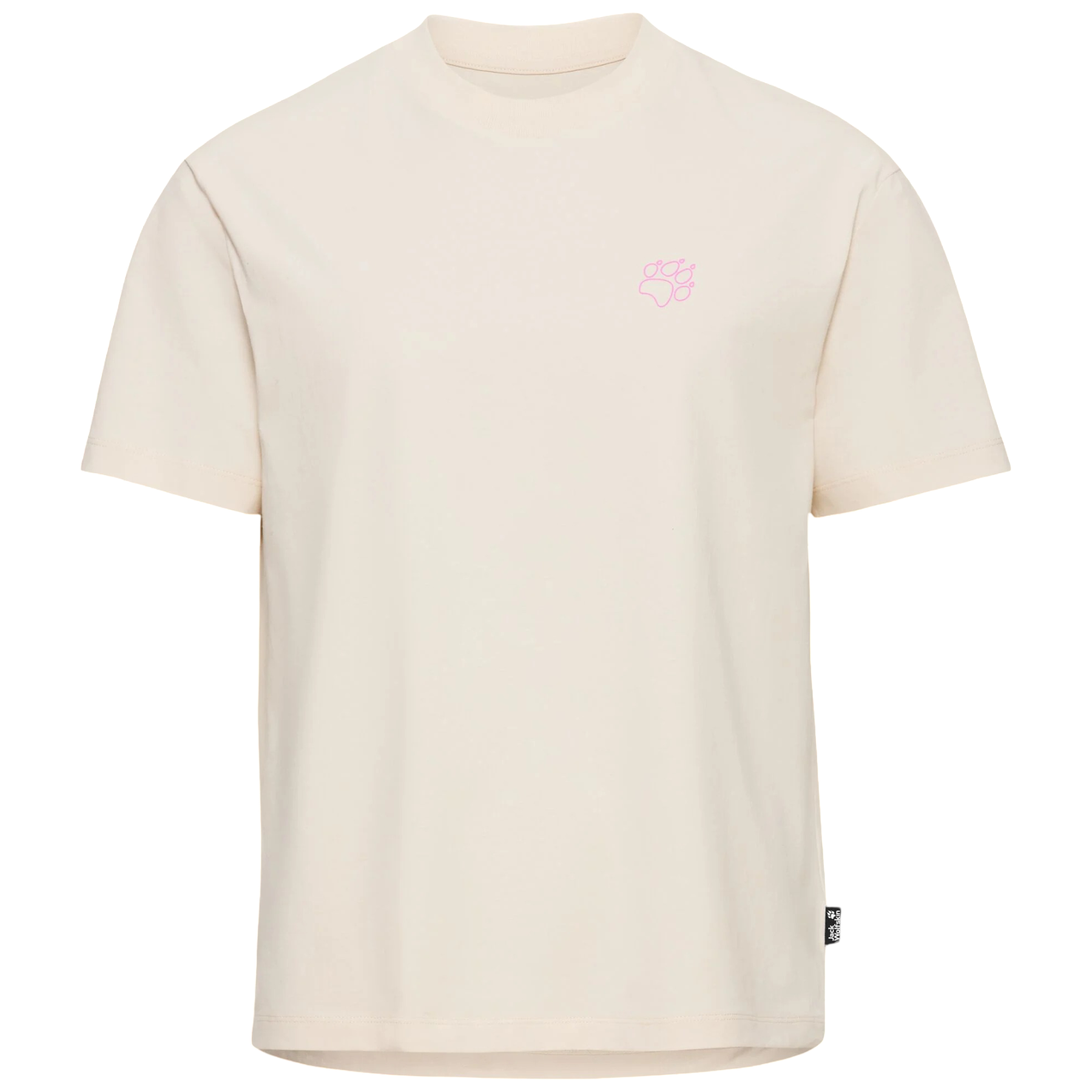 Tricou dama Jack Wolfskin Celebrate The Paw SS 2026-Bej-S