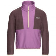 Fleece copii Jack Wolfskin Colorblock Taunus HZ FW 2026-Roz-128