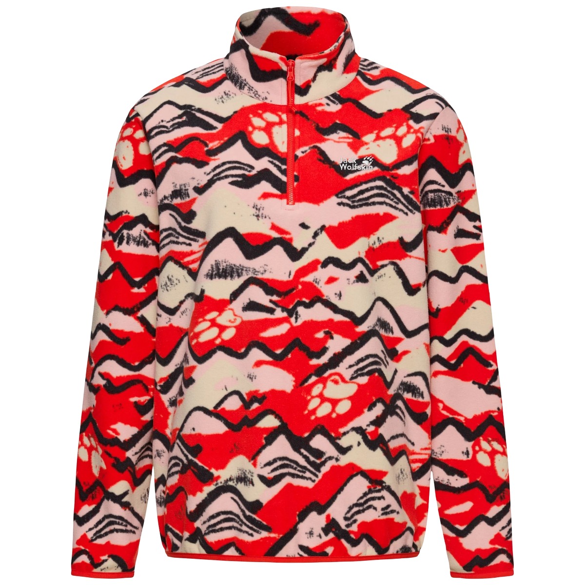 Fleece dama Jack Wolfskin Paw Era 100 Print