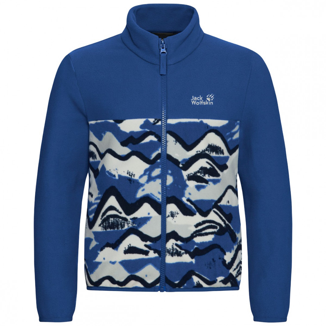 Fleece copii Jack Wolfskin Paw Era 100 Print Fz
