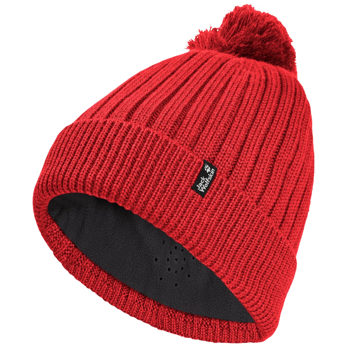 Caciula Jack Wolfskin Pom Pom FW 2026-Rosu-M