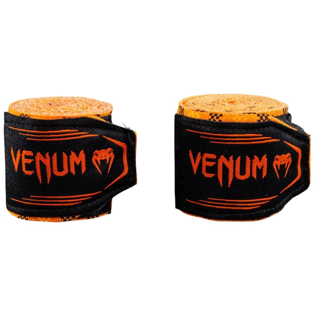 Set 2 bandaje bumbac Venum Kontact Evo Tartan 4.5m-Portocaliu/Negru