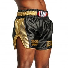Sort Muay Thai Leone Khao Lak-Negru/Auriu-S