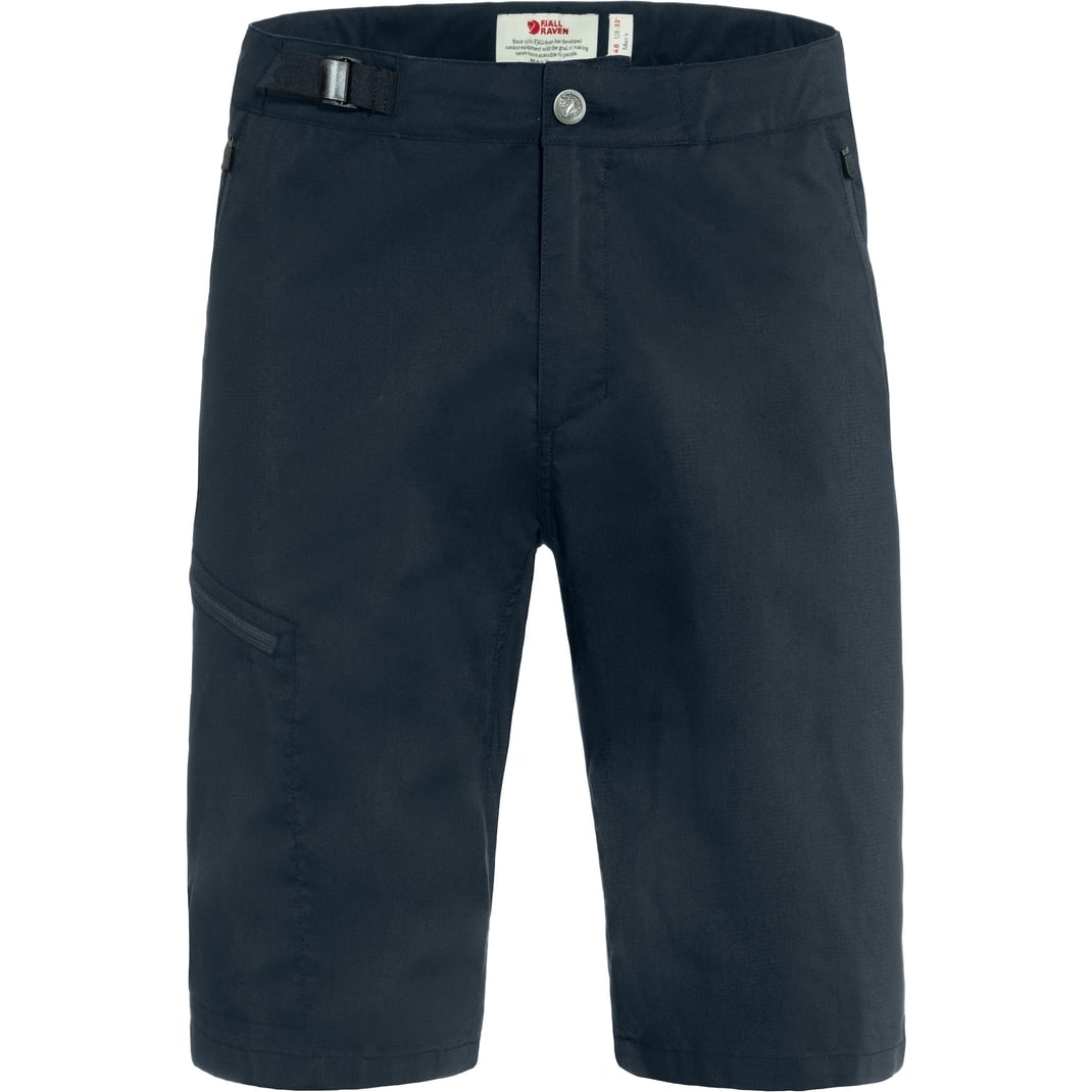 Pantaloni scurti trekking barbati Fjällräven Abisko Hike-Bleumarin-44