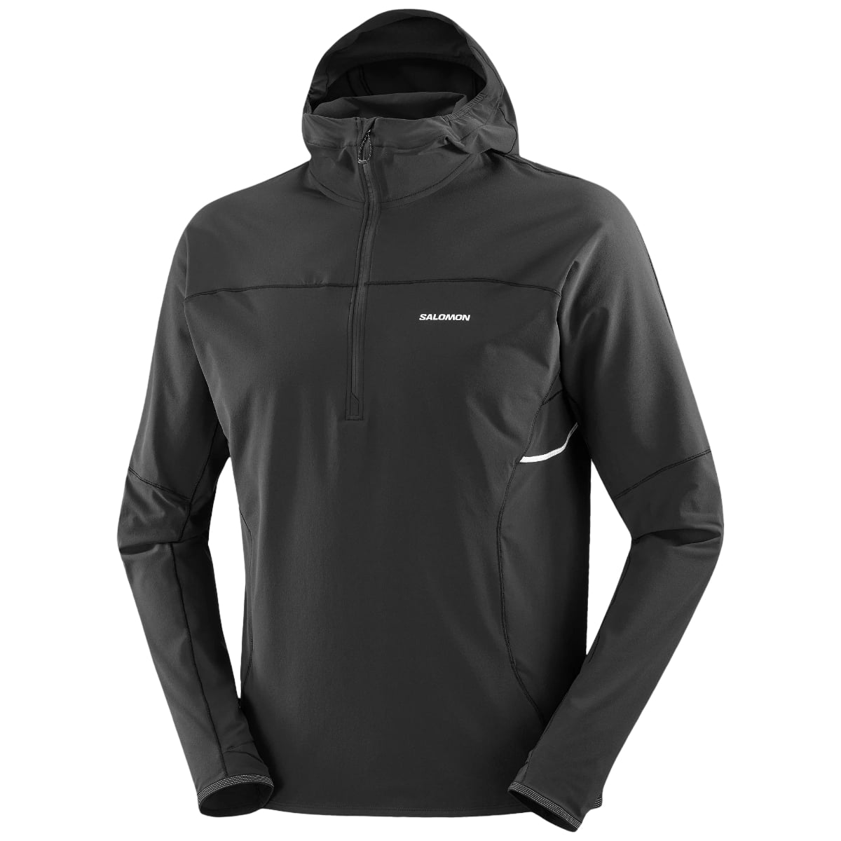 Hanorac alergare barbati Salomon Sense Aero Hybrid-Negru-S