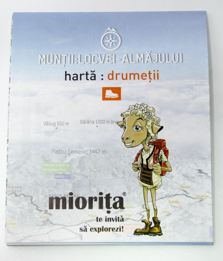 Harta drumetii Muntii Carpati - Locvei Almajului