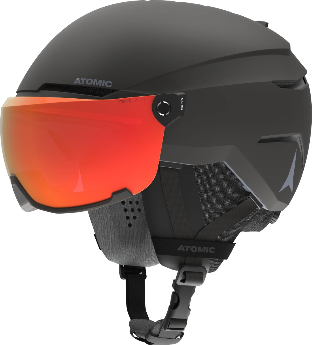Casca schi Atomic Savor Visor Photo-Negru/Rosu-S