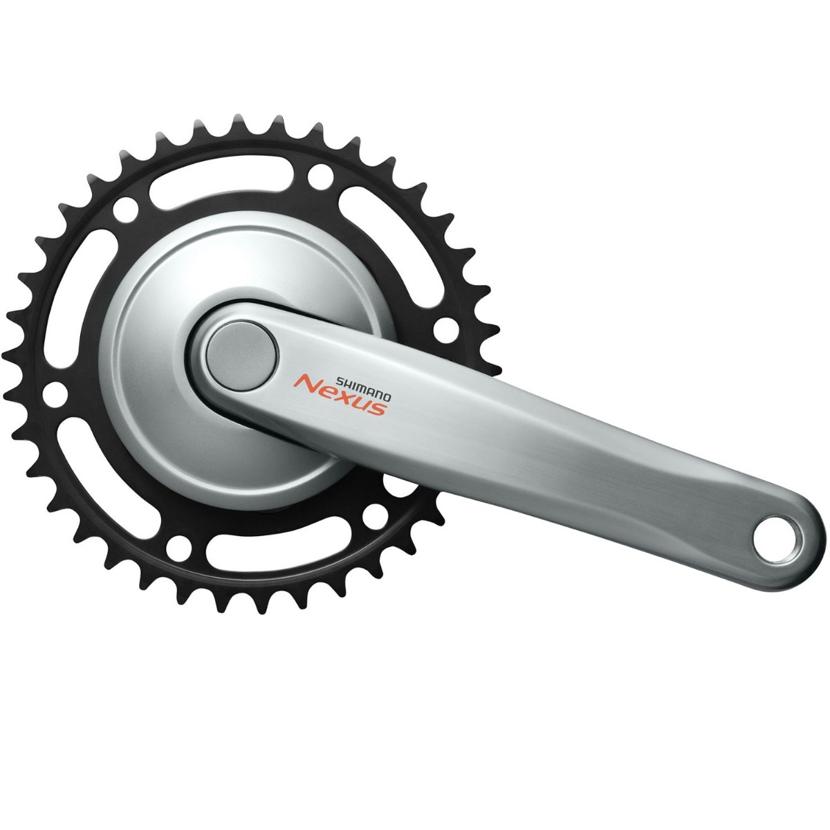 Angrenaj pedalier MTB Shimano FC-C6000 Nexus Silver 33T, brat 170 mm