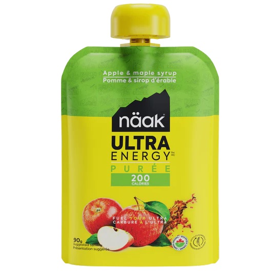 Piure de mere Naak Energy cu sirop de artar si proteine vegetale, 90g