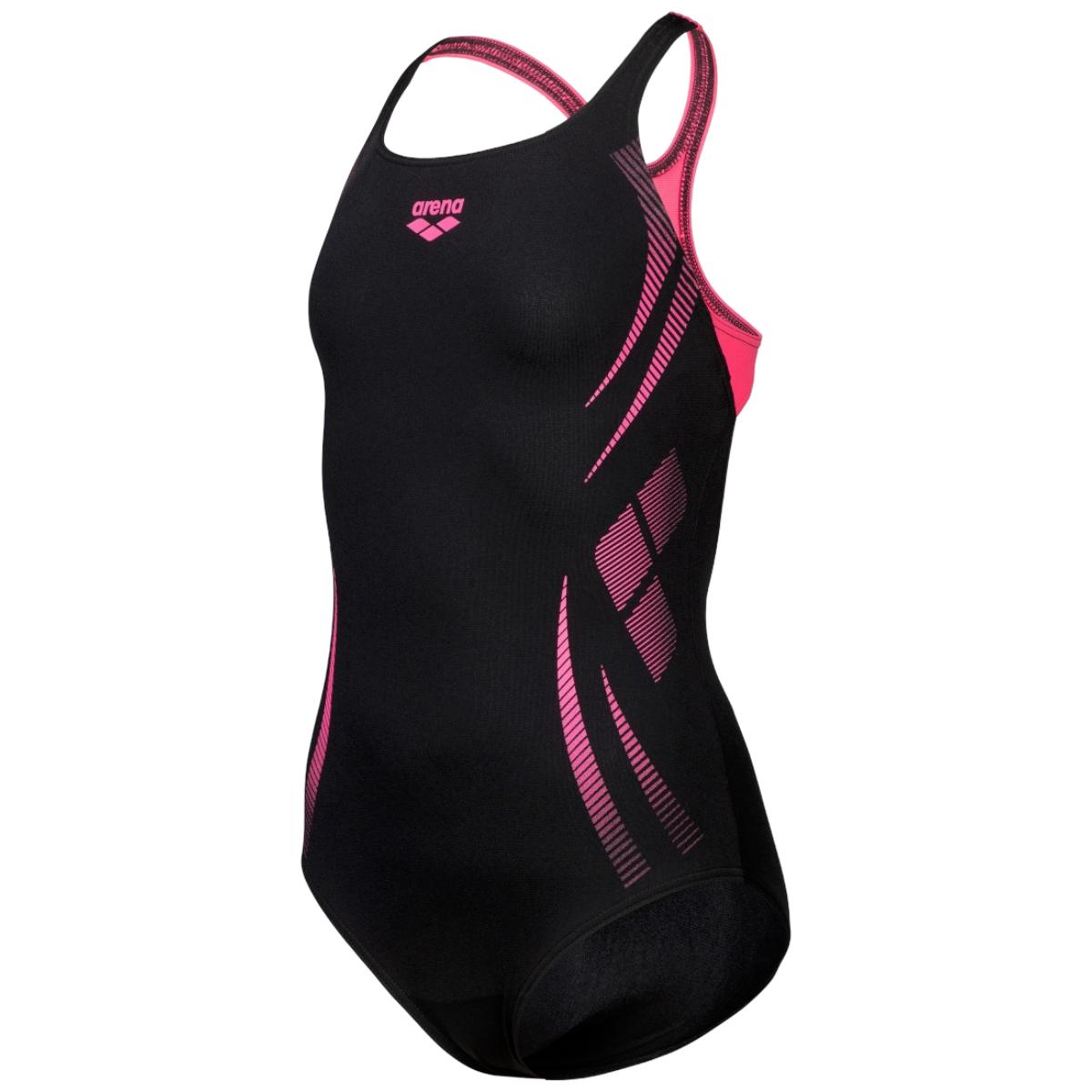 Costum inot copii Arena Poseidonia Pro-Negru/Roz-6-7 ani