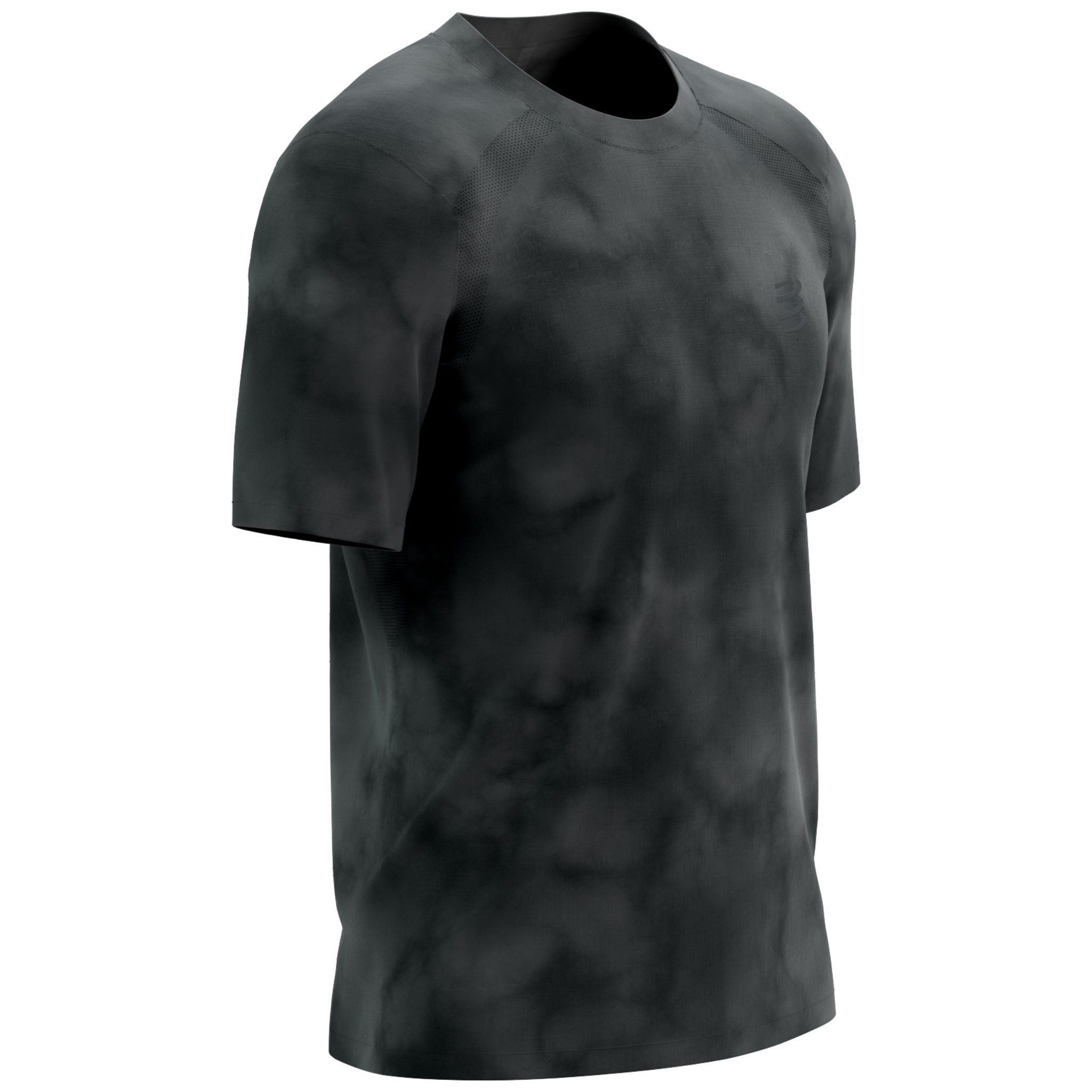 Tricou alergare barbati Compressport Performance - Eat My Dust!-Negru-S