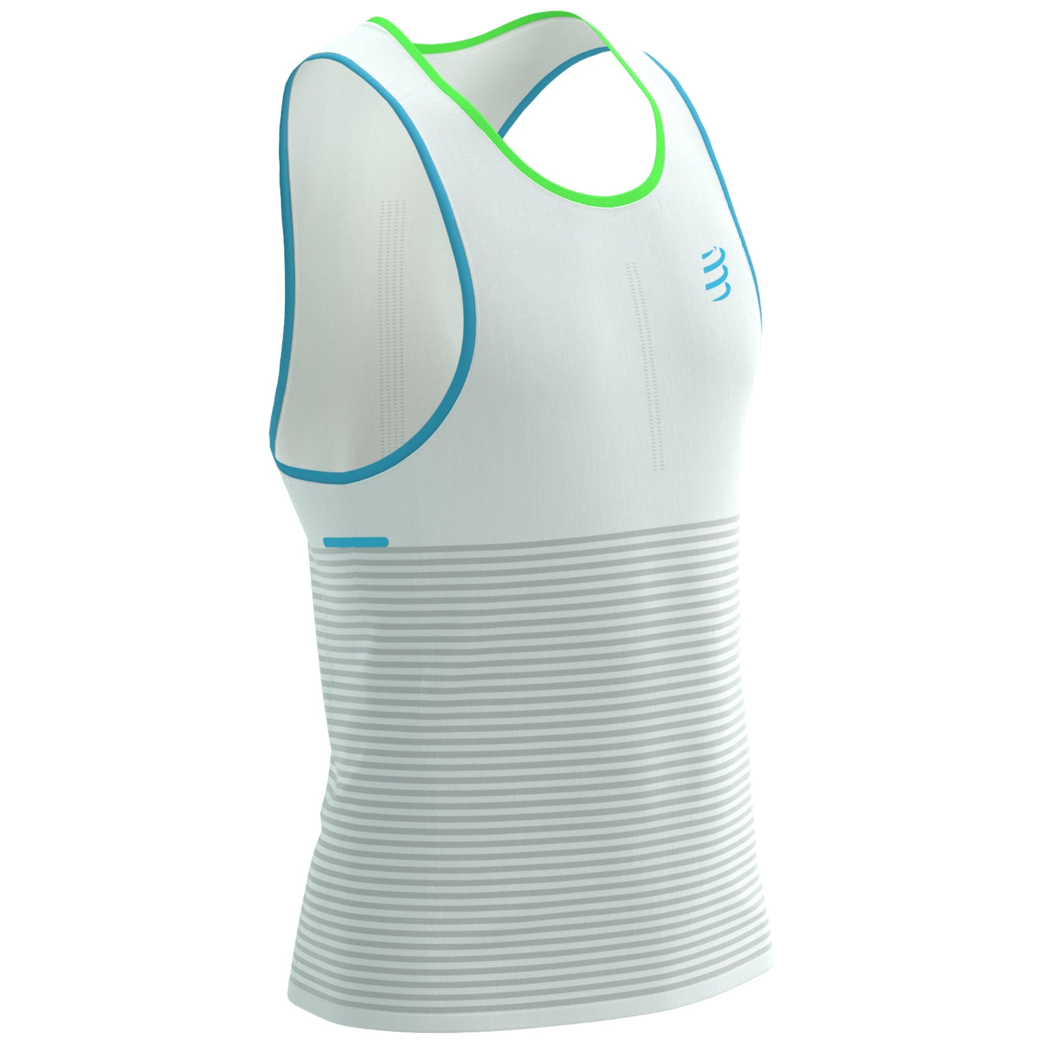 Maiou alergare barbati Compressport Pro Racing SS 2026-Alb-S