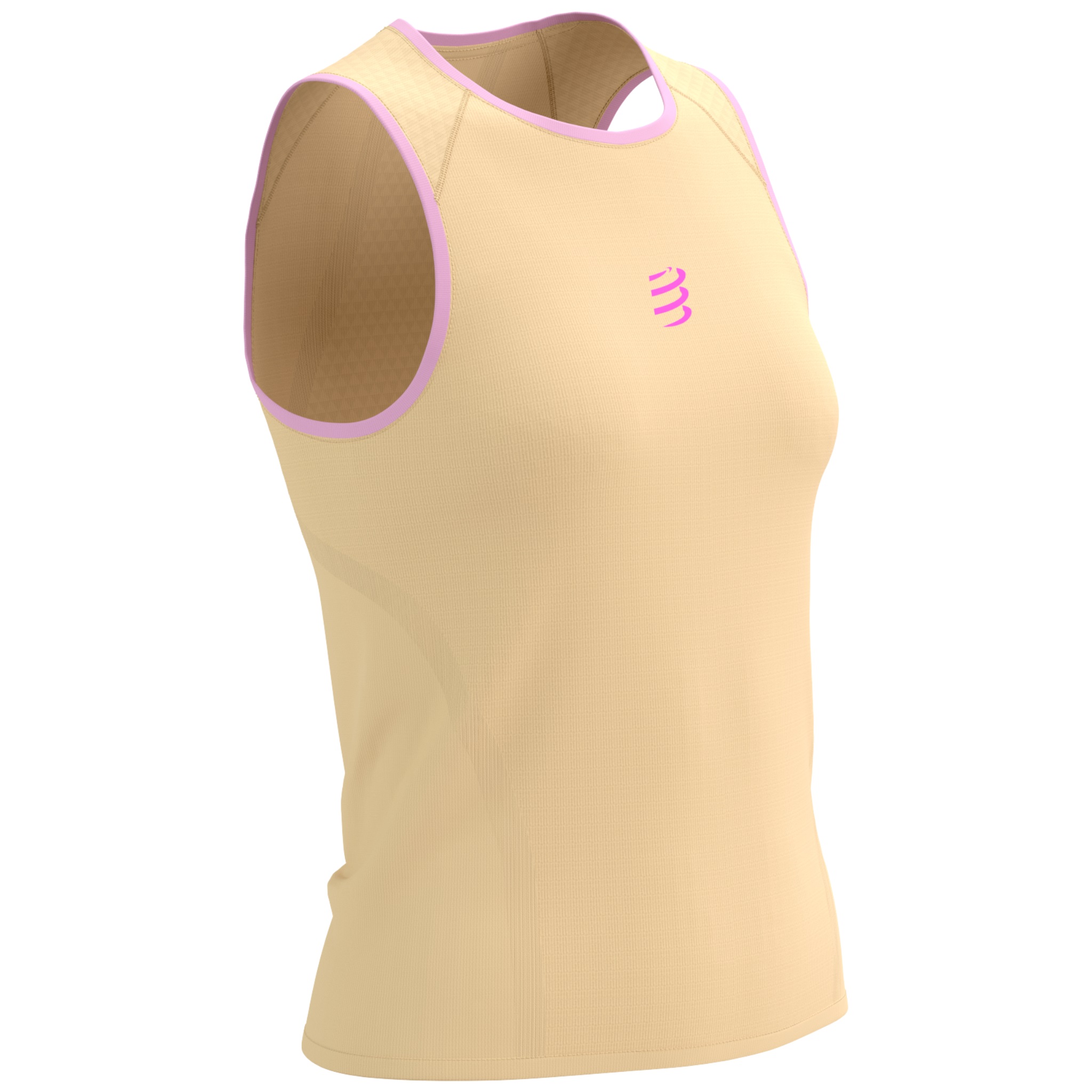 Maiou alergare dama Compressport Trail Racing SS 2026-Portocaliu Deschis-XS