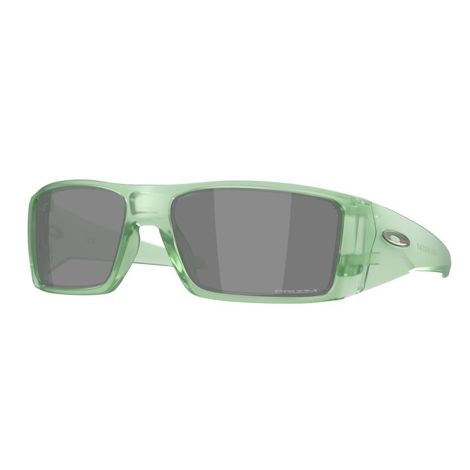 Ochelari de soare Oakley Heliostat Matte Transparent Jade / Prizm Black
