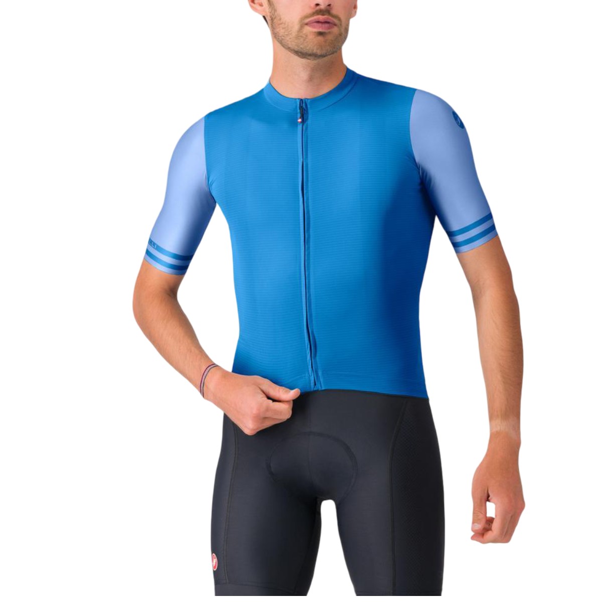 Tricou ciclism barbati Castelli Prologo Lite 2-Albastru-S