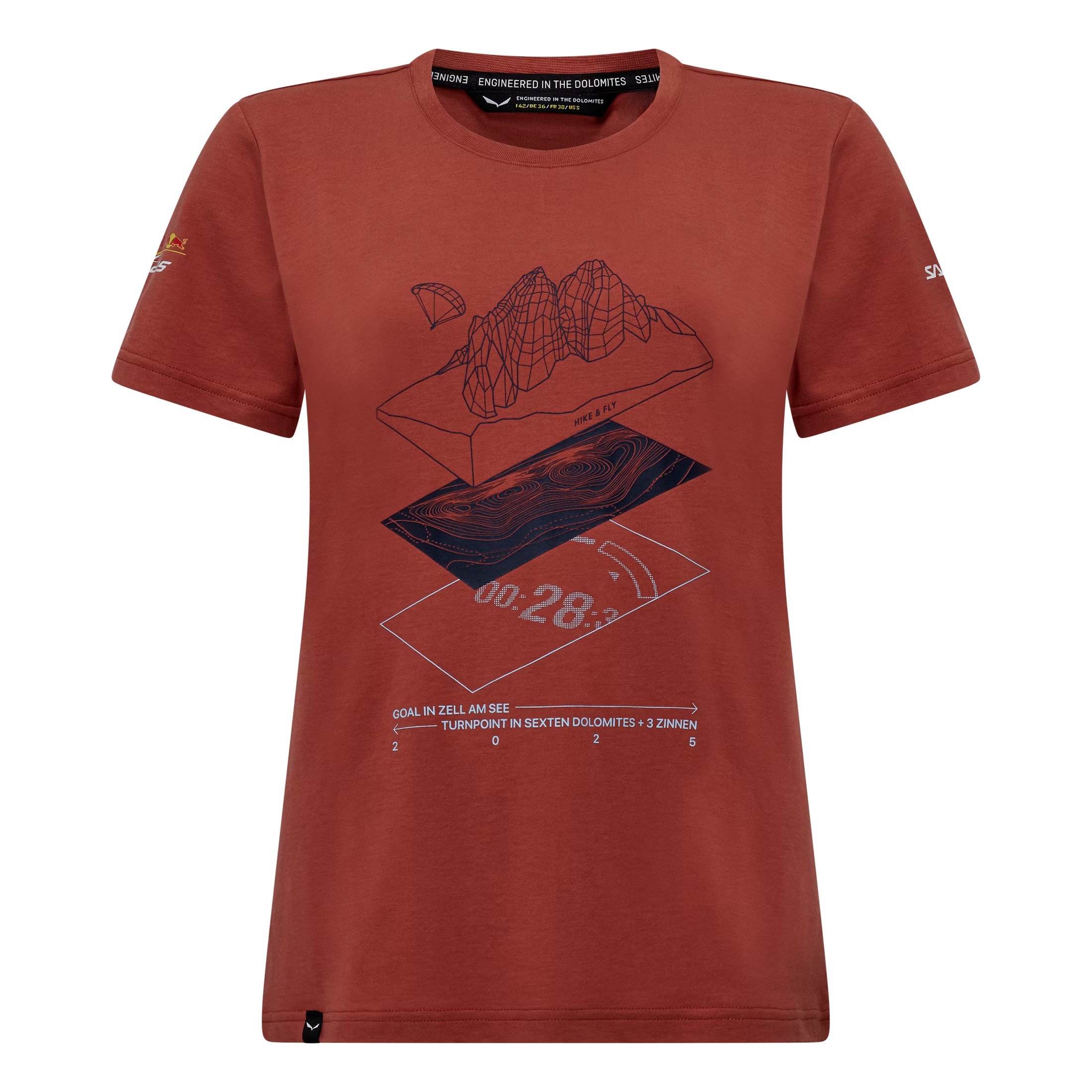 Tricou tehnic dama Salewa X-Alps-Rosu-40/34