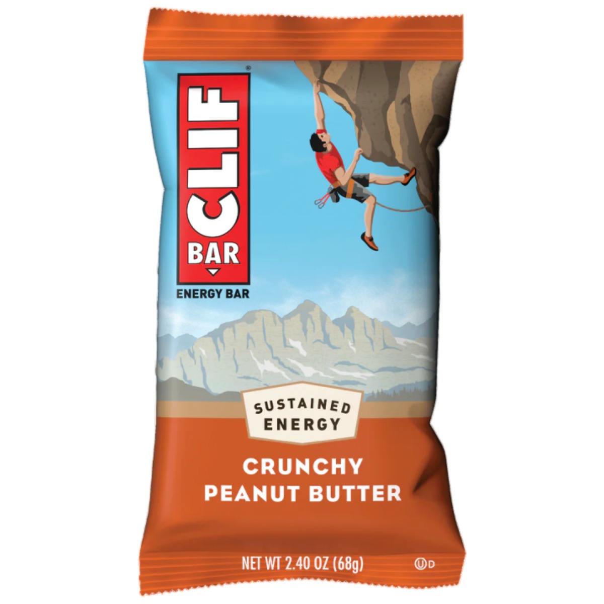 Baton din ovaz Clif bar, aroma de Unt de arahide, 68g