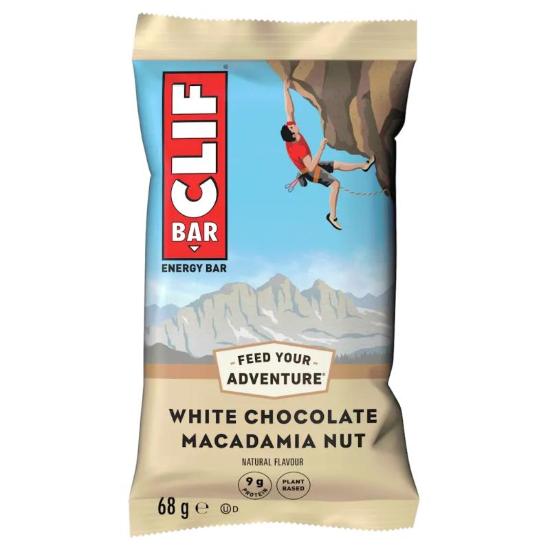 Baton din Ovaz CLIF Bar Aroma Ciocolata alba si Nuci de Macadamia, 68g