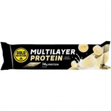 Baton proteic GoldNutrition Multilayer Protein Bar Low Sugar aroma banane si iaurt, 50g
