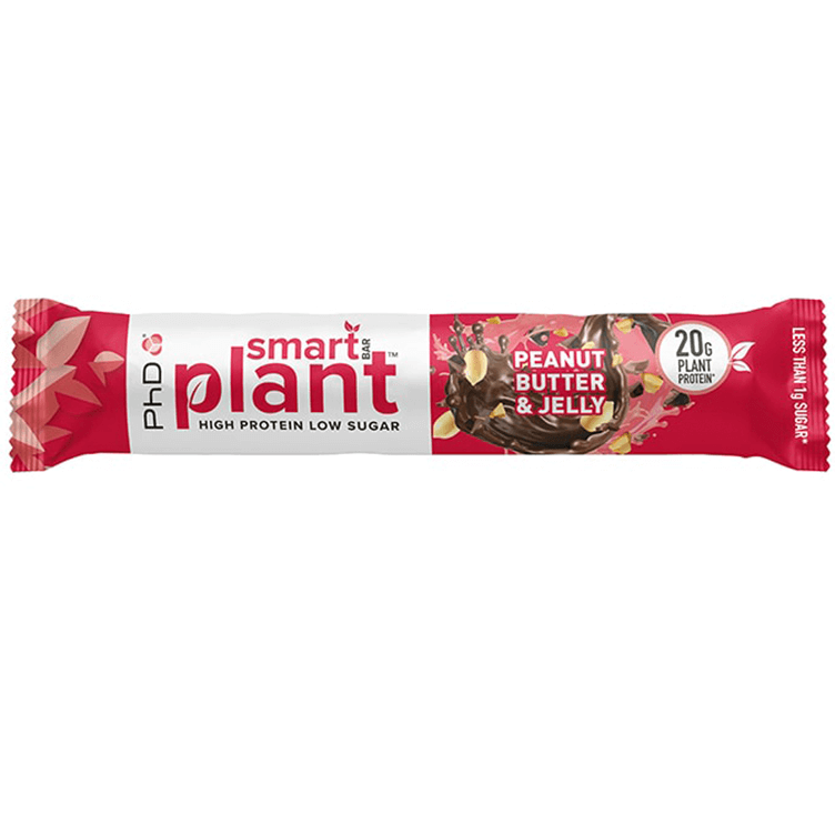 Baton proteic PhD Smart Bar Plant Aroma de Unt de arahide, 64g